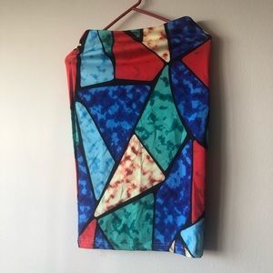 Colorful pencil skirt